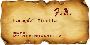 Faragó Mirella névjegykártya